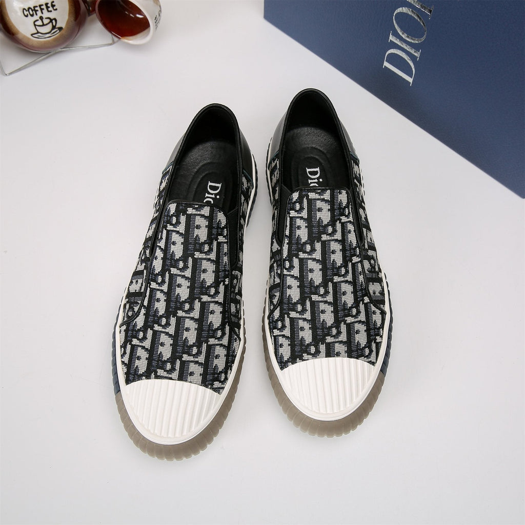 Dior Patterned Slip-On Sneakers
