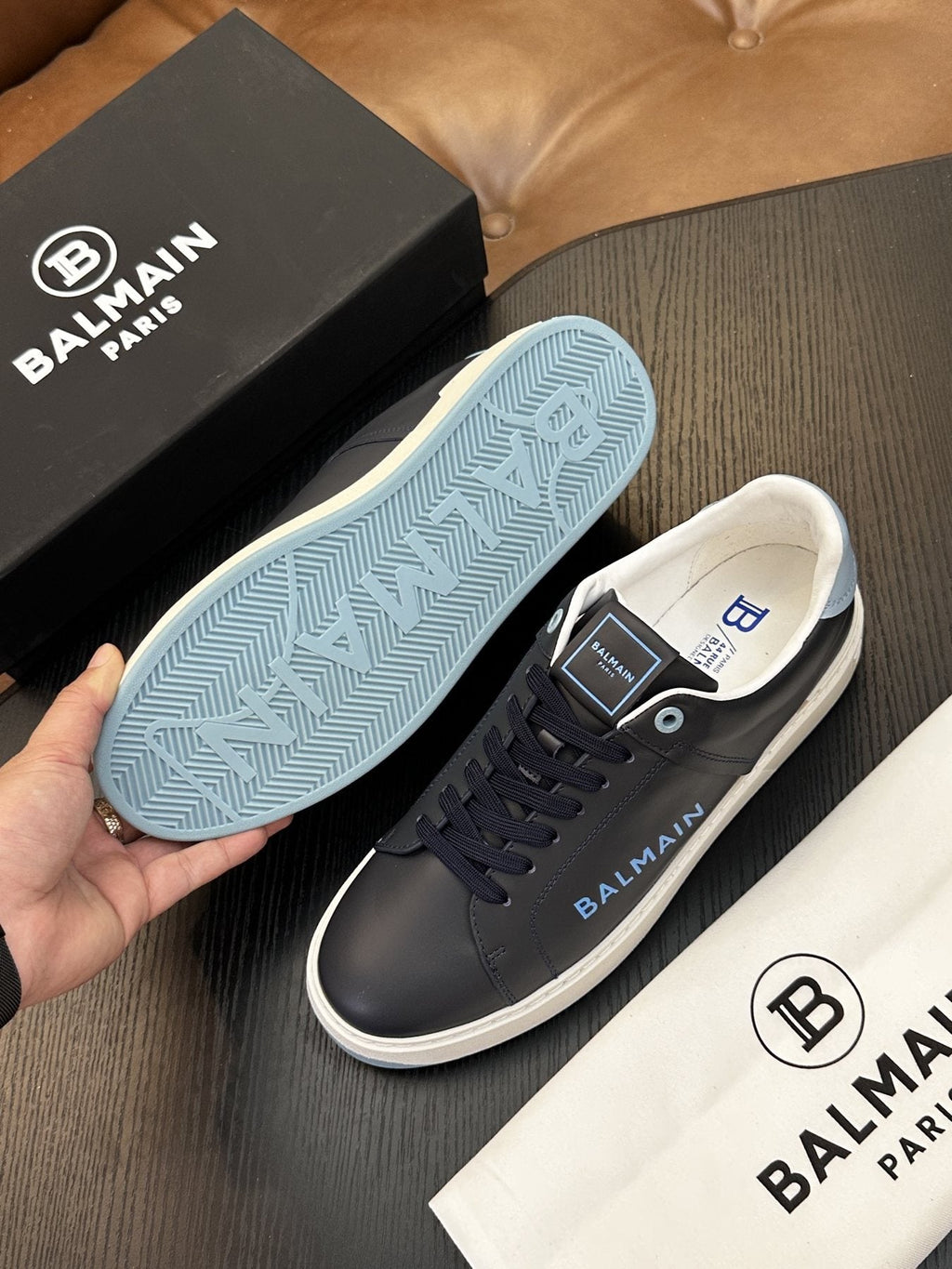 Balmain B-Skate Low-Top Sneakers