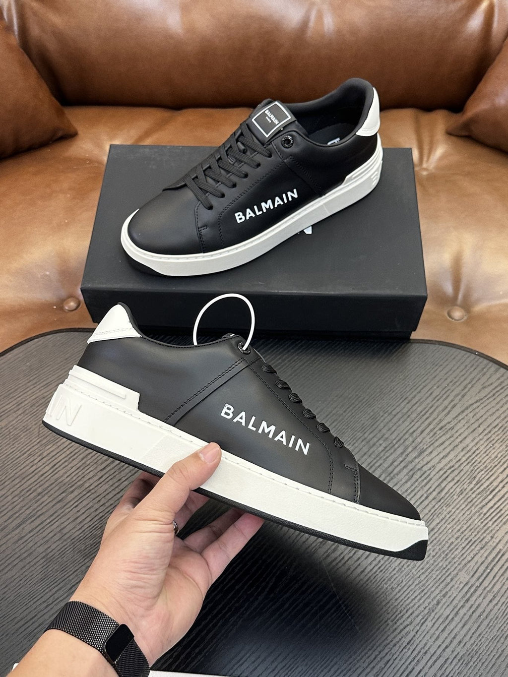 Balmain B-Skate Low-Top Sneakers