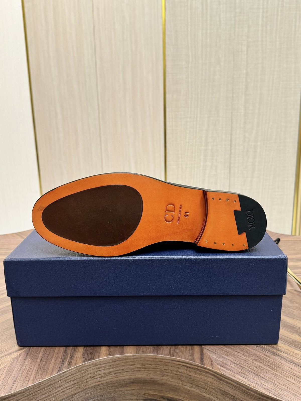 Dior Textured Leather Loafers - Black and Dark Gray