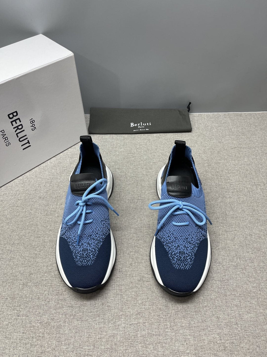 Berluti Knit Lace-Up Sneakers