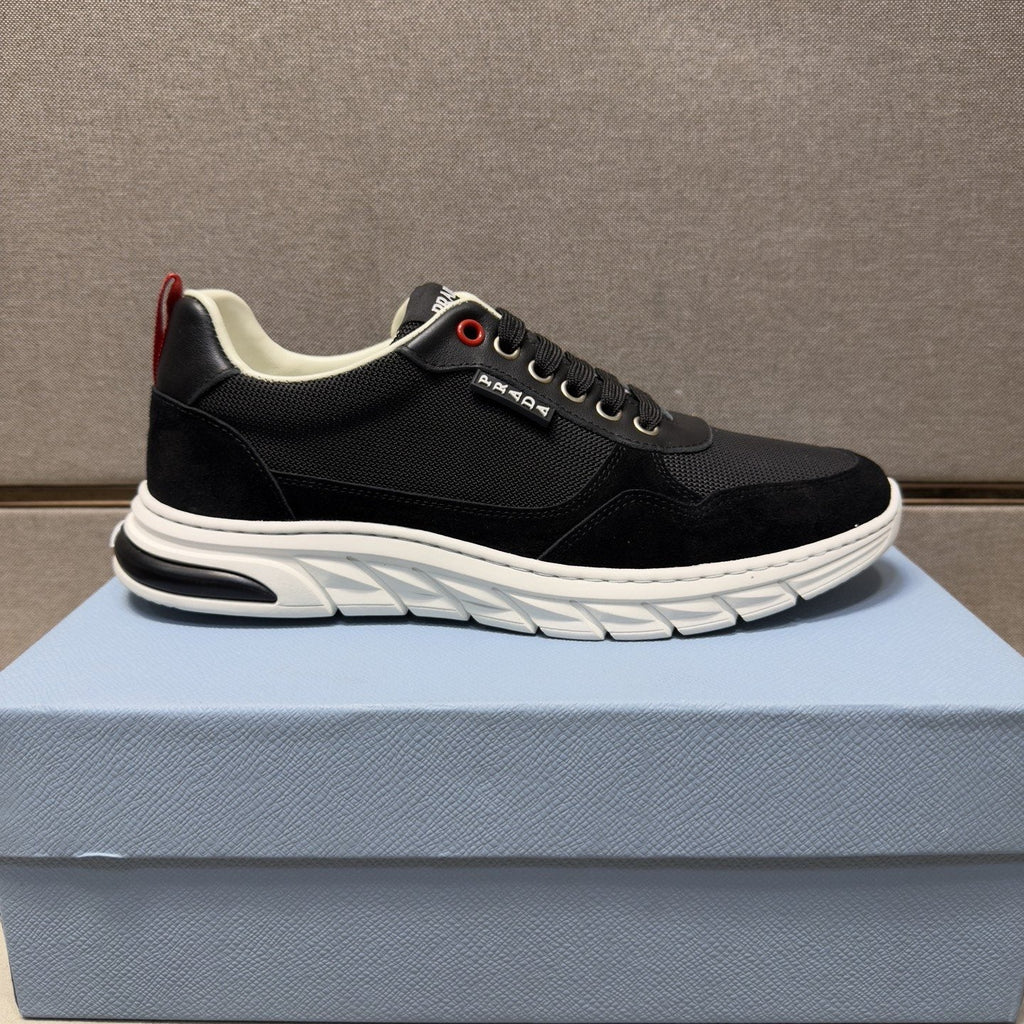 Prada Men's Paneled Low-Top Sneakers