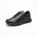 Prada Men's Triangle Plaque Low-Top Sneakers - Lugged Outsole