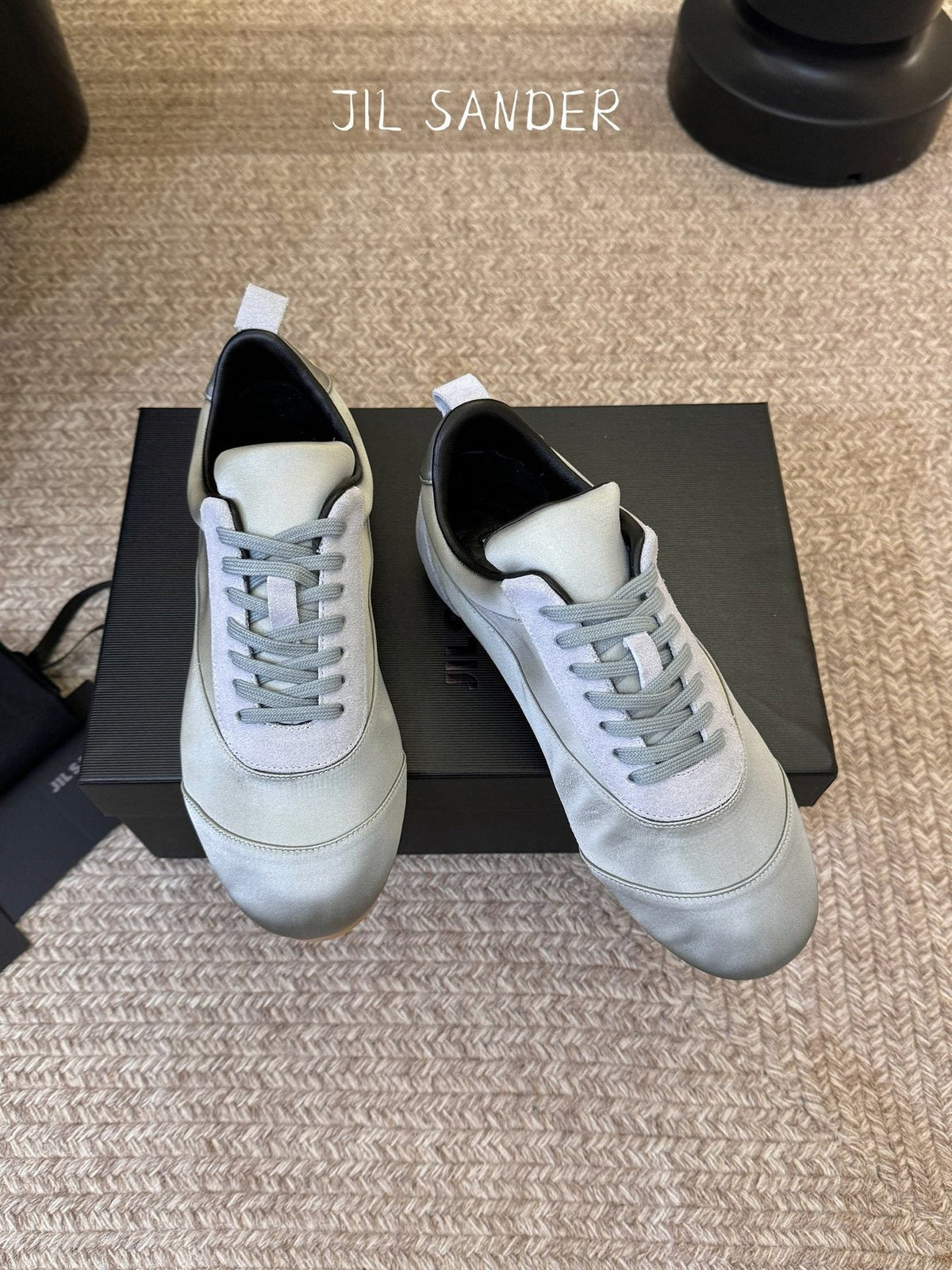 Jil Sander Satin Low-Top Sneakers