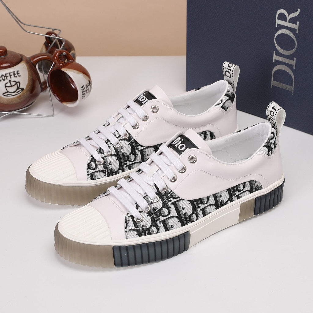 Dior Patterned Low-Top Sneakers