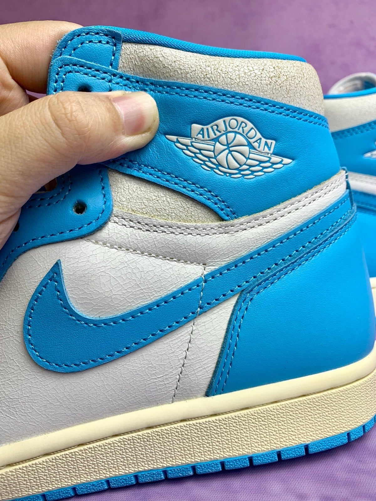 Air Jordan 1 High UNC Reimagined UNC Blue Unisex Sneakers DZ5485-402