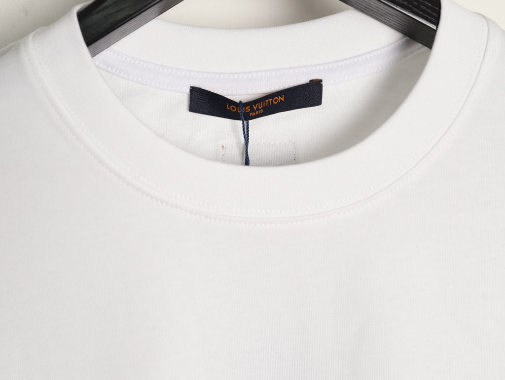 Louis Vuitton L.V.M. and Equipe Lettering Short-Sleeve T-Shirt - White