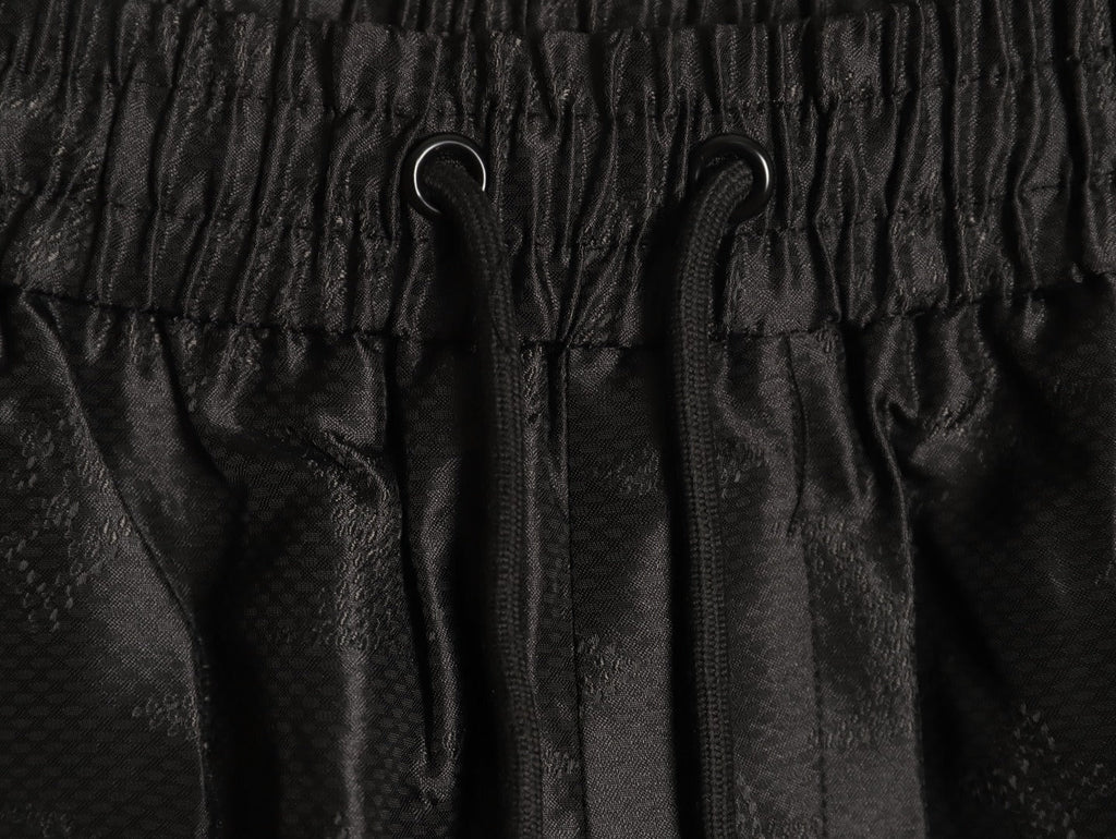 Louis Vuitton Tonal Monogram-Style Drawstring Shorts - Black